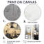 Or, ville dorée, blanc, gris, noir - Grandes impressions sur toile abstraites-114714248-114714252-114714253