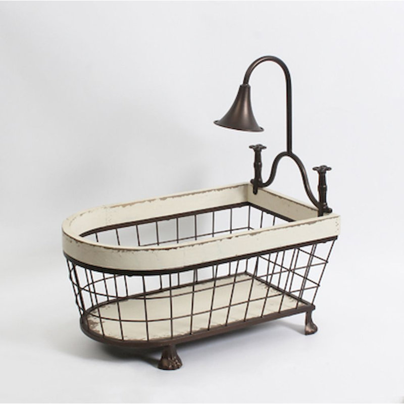 Panier en métal/métallique baignoire