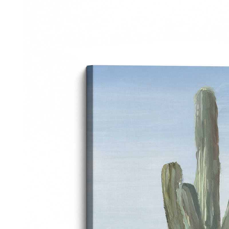 Ensemble de 2 cactus intemporels Saguaro, Toile tendue, H 18 po x l 24 po