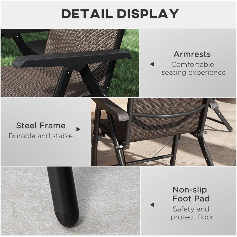 Patio Dining Armchair with Cushion