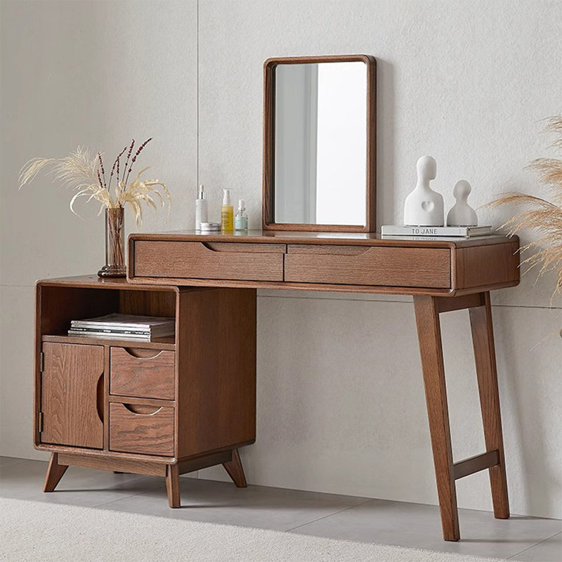 Makeup Vanity with Light mirror,4 drawers