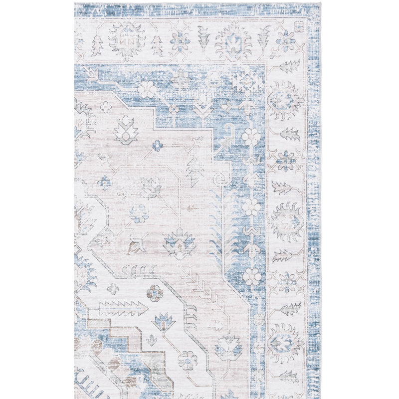 Tyaria Machine Washable Performance Oriental Rug, Rectangle 4' x 6'