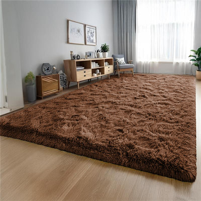 Tapis intérieur / extérieur doux et moelleux à poils longs - Confort luxueux et design élégant