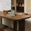 Nut-brown Rectangular Solid Wood writing desk-117663653