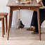 Black walnut utility rectangular dining table-1861584157