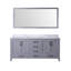 Meuble-lavabo double l 72 po x P 22 po et miroir 70 po Jacques-90699650-112957465
