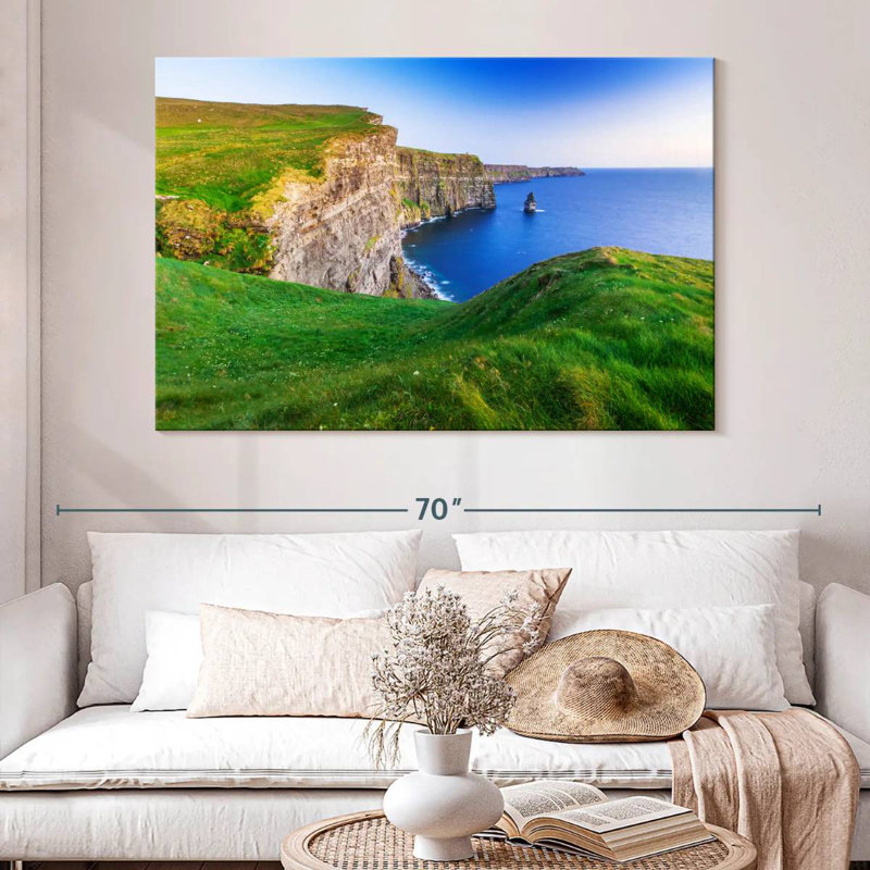 Tergel, falaises de Moher, verdure, H 34 po x l 51 po