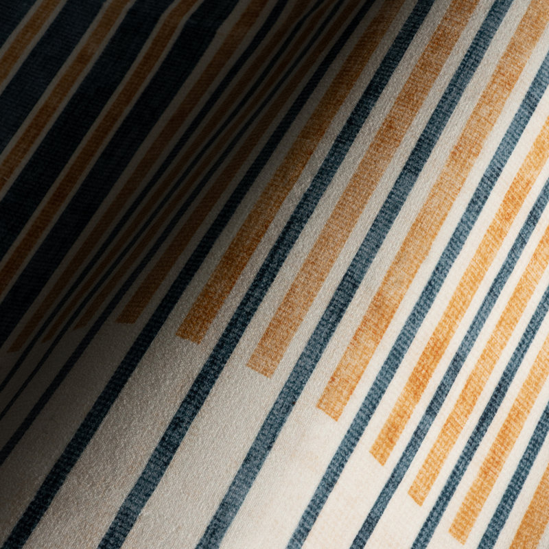  Ondelia Striped Washable Rug, Rectangle 6' x 9', Yellow