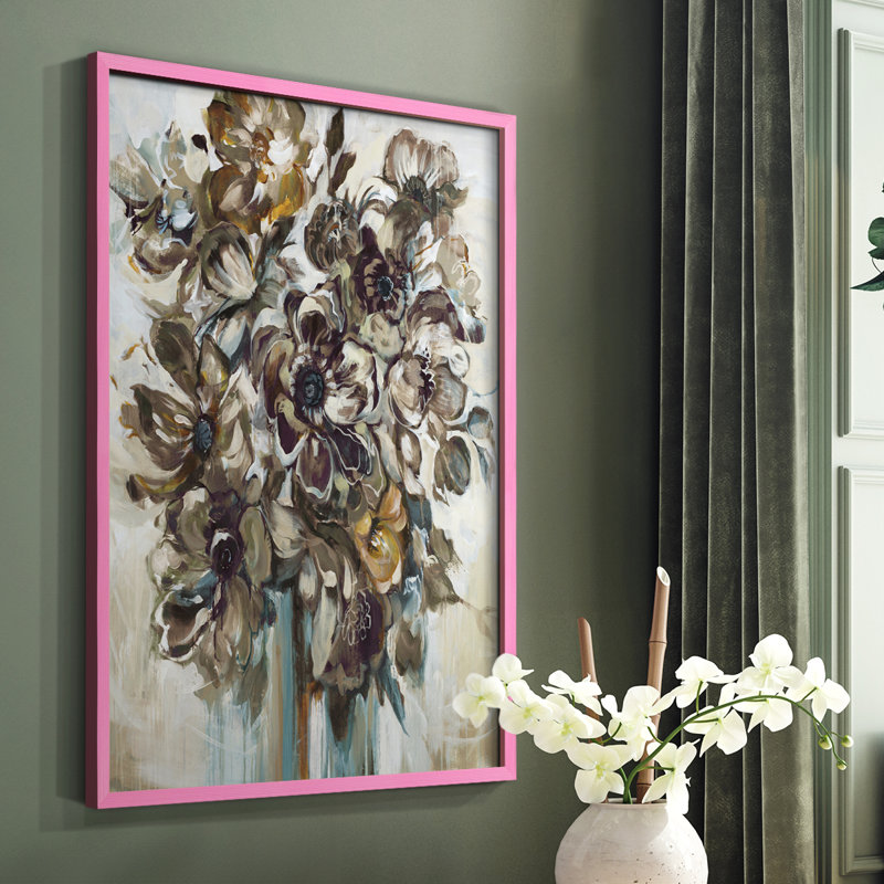 Wild At Heart VI, reproduction encadrée - bois massif, Rose, H 10 po x l 8 po