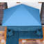 Parasol de balcon extérieur demi-parasol 8 pi-1252191305