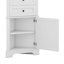 Armoire haute triangulaire avec 3 tiroirs et tablettes réglables