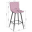 Agda Upholstered Counter Stool with Metal Frame-34078029