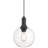 Chantelle 1 Light Pendant - Matte Black Finish-495311398
