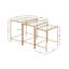 Table gigogne en verre Radner