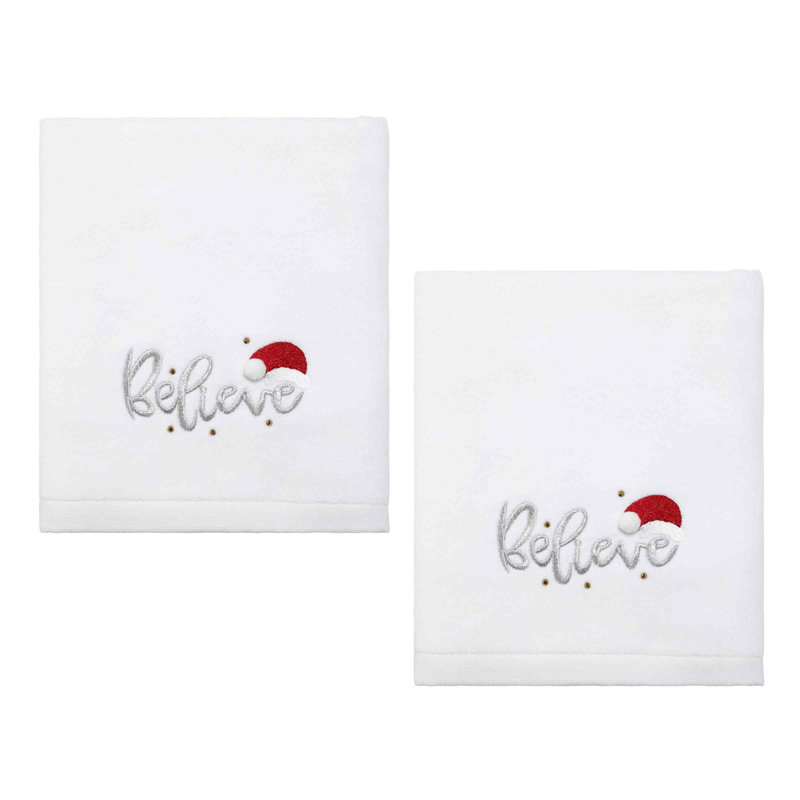 Winston Porter Believe 2-Pack Hand Towel Set