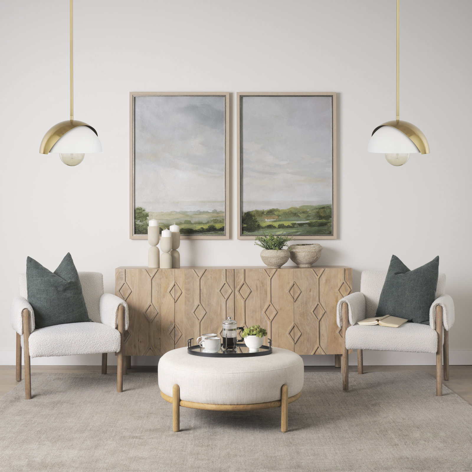 Single Light Metal Dimmable Pendant