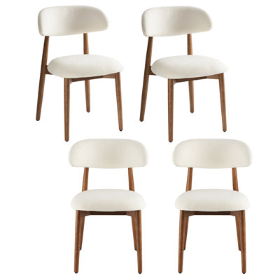 Upholstered Solid Wood Dining Chair Side Chair