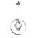 Mitchelton 3 - Light Dimmable LED Geometric Chandelier