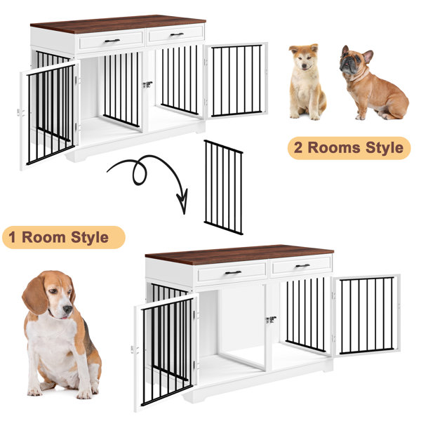 Tucker Murphy Pet Adrihana Pet Crate Size: 34.46 H x 42.52 W x 29.92 D DAD221B022614557ADF472F5958CE9E2