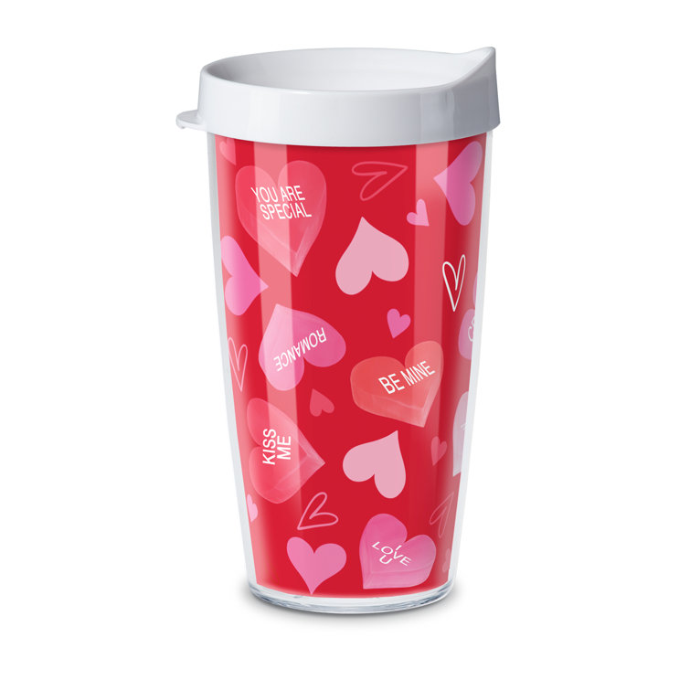 Counterart Hugs & Kisses Insulated Plastic Travel Tumbler with Lid 16 oz, Size: One Size
