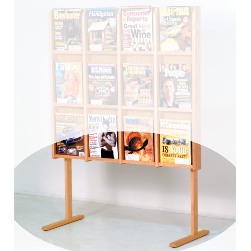 Floor Stand Supports, Light Oak