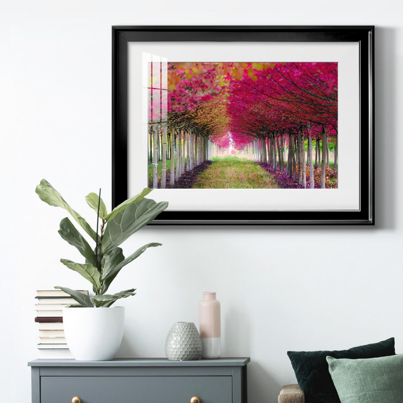 Forêt magique - peinture encadrée, Noir, H 30,5 po x l 42,5 po x P 1 po, Blanc