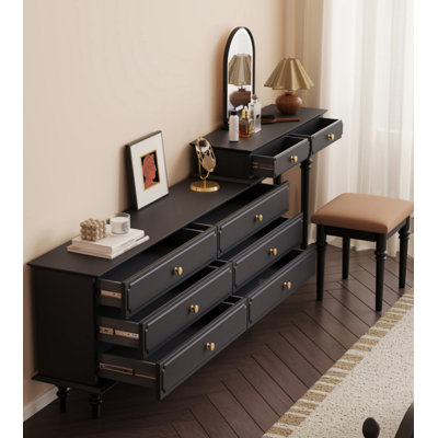 Commode rétractable rétro