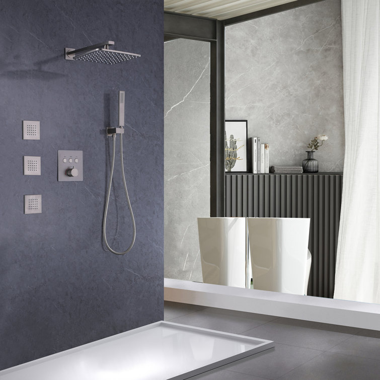 Système de douche complet avec valve brute
