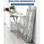Table de préparation pliante commerciale en acier inoxydable de 72 po x 24 po avec tablette inférieure, table de travail robuste pour le restaurant, la restauration et la maison-1812654376