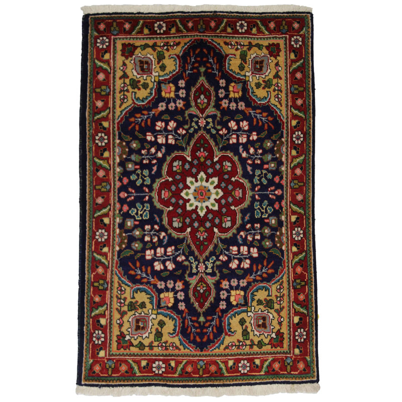 Pasqualina Oriental Area Rug in Blue