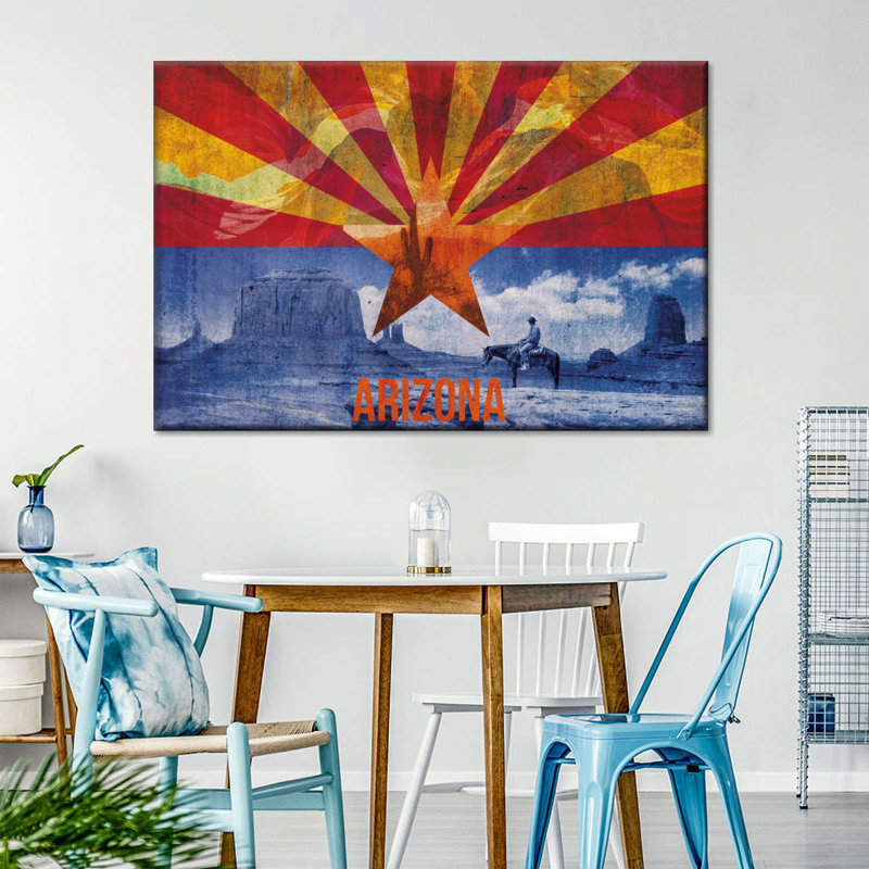 Drapeau de l’Arizona, H 8 po x l 12 po x P 1 po