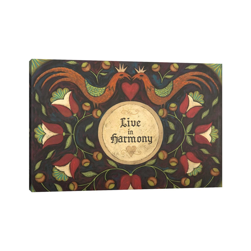 Harmony 1 Piece Painting on Canvas, 45.72cm H x 66.04cm W x 1.91cm D, Wrapped Canvas