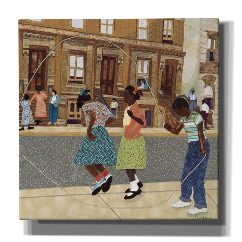 " Double Dutch " by Phyllis Stephens, 12" H x 12" W x 0.75" D