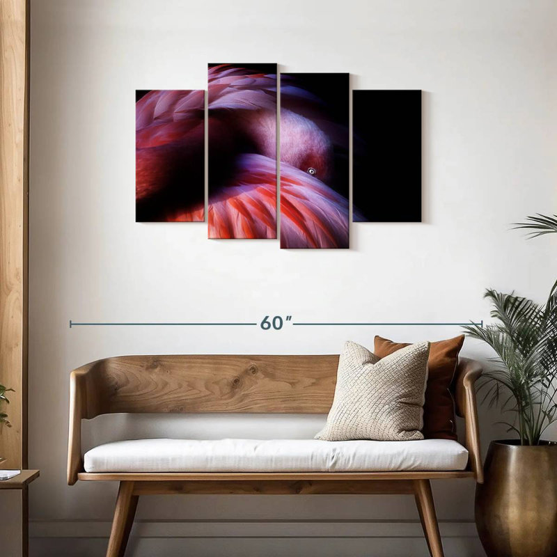 Brampt Gradient Flamingo, 27" H x 43" W