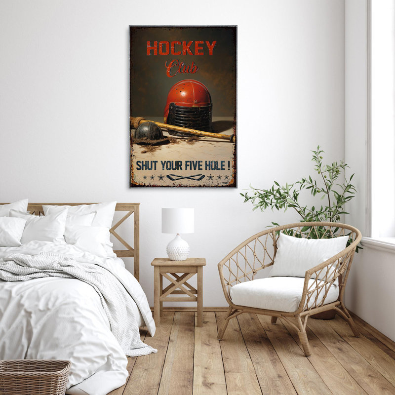 Hockey Club, H 36 po x l 24 po