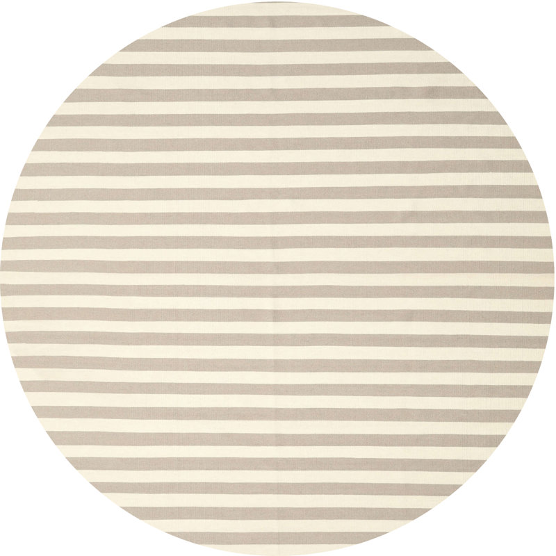 Tapis gris/brun zone contemporaine, Rond 4 pi