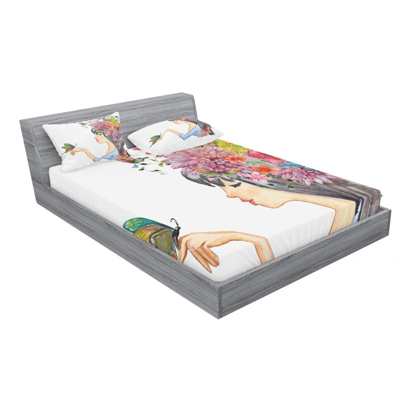 Microfiber Sheet Set, Full/Double Sheet Set with Fitted Sheet