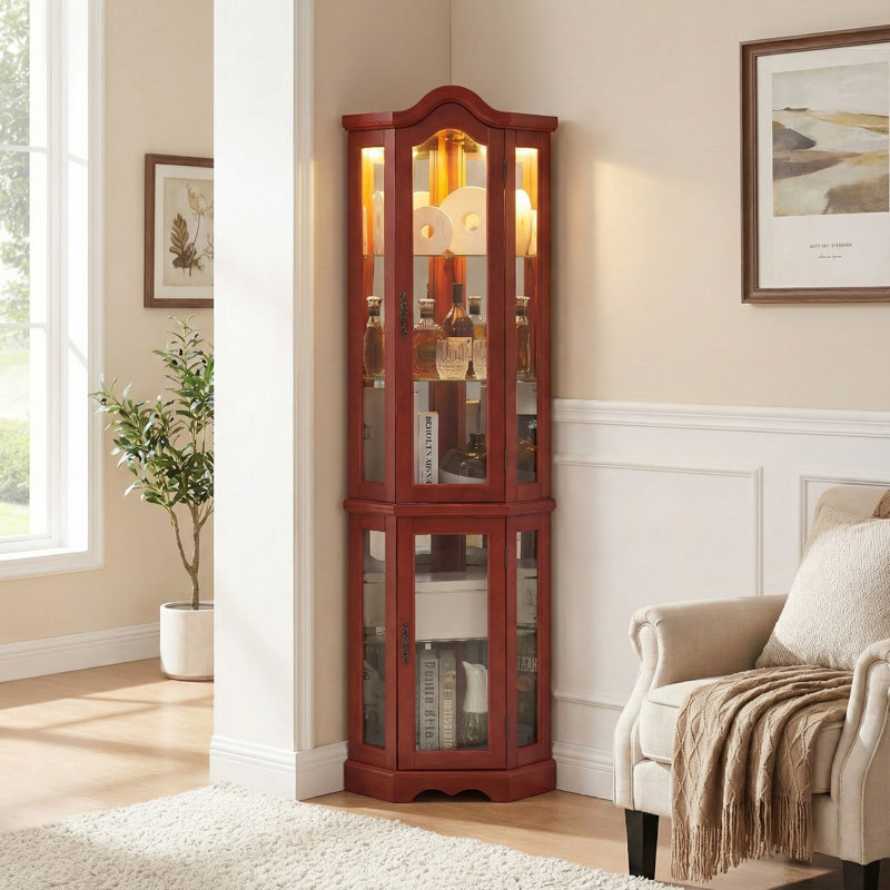 Vitrine de coin Cherry, Cerisier