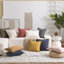 Housse de coussin en lin délavé texturé Boho Farmhouse-813663961-814229152