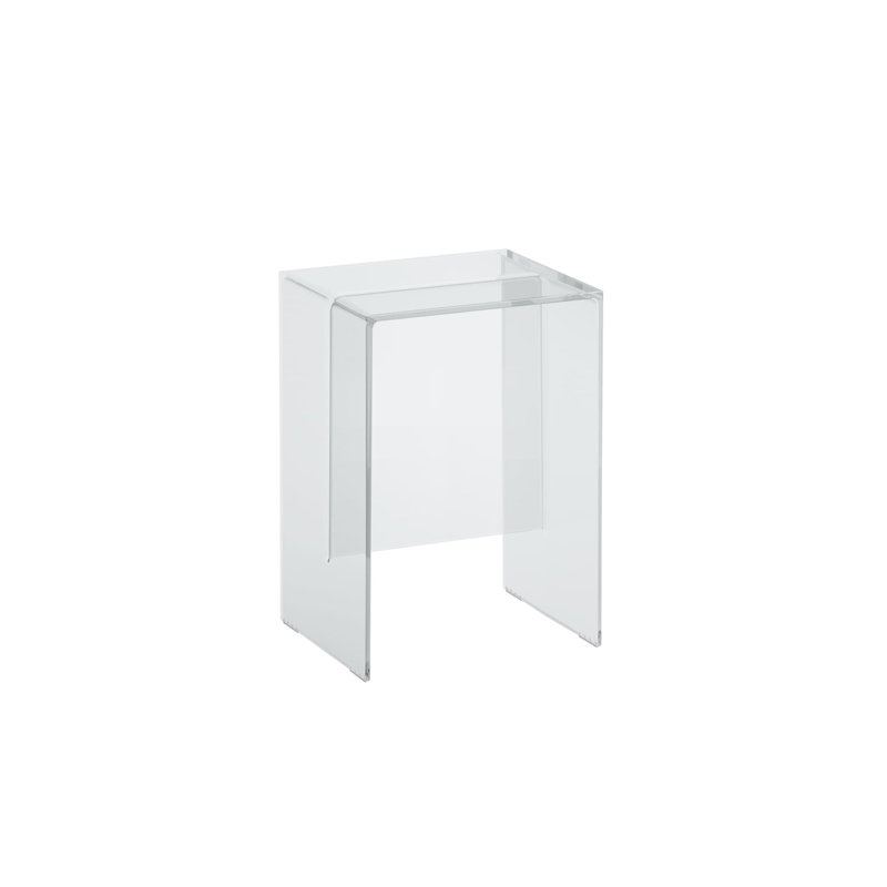 Kartell Glass End Table, Transparent Crystal