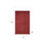Tapis d'extérieur antidérapant rouge brique 3 pi x 5 pi