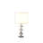 22.25" Geometric Prism Solid Crystal Table Lamp