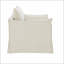 Chaise en lin Shane avec 2 coussins