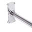 Tringle à rideau de douche d'angle en forme de L murale en aluminium antirouille Utopia Alley, 68 po x 28 po-24396020