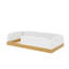 Lit simple de taille basse, lit plateforme tapissier de velours avec poches latérales et rails de sécurité pleine longueur