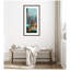 "Graceful Tiger in New York" par Michael Schauer, reproduction d'art encadrée
