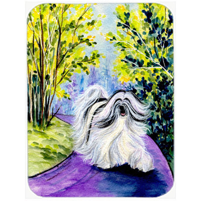 Caroline's Treasures Tibetan Terrier Glass Cutting Board