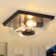 Dcaildz 2 -light Outdoor Flush Mount Ceiling Lights with Motion Sensor