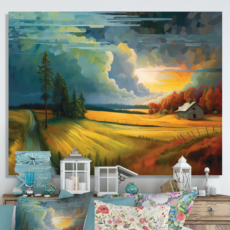 Pittoresque II, H 30 po x l 40 po x P 1,5 po, Toile tendue