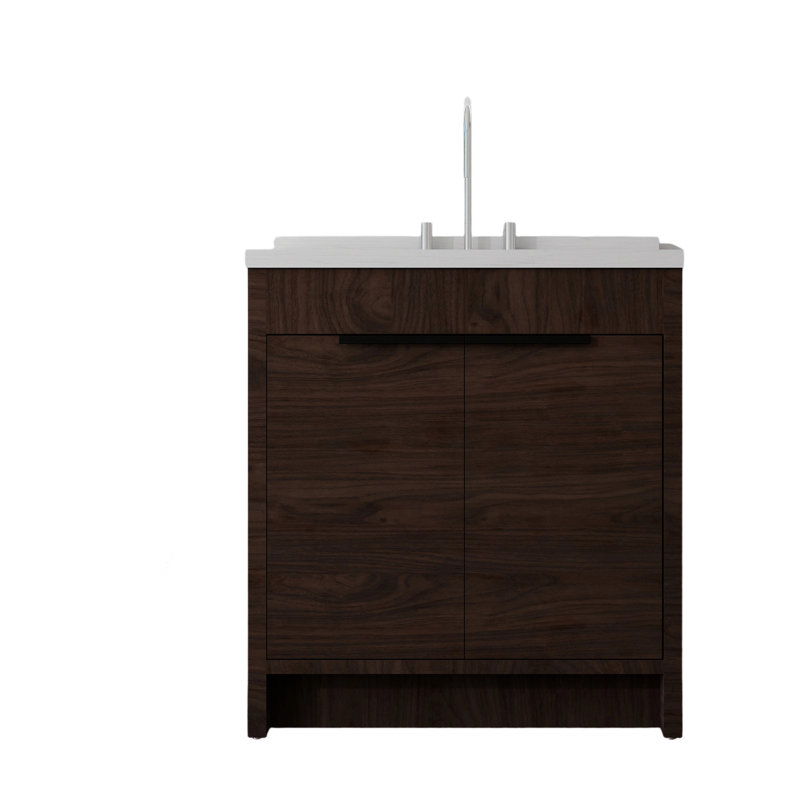 Meuble-lavabo autoportant avec lavabo